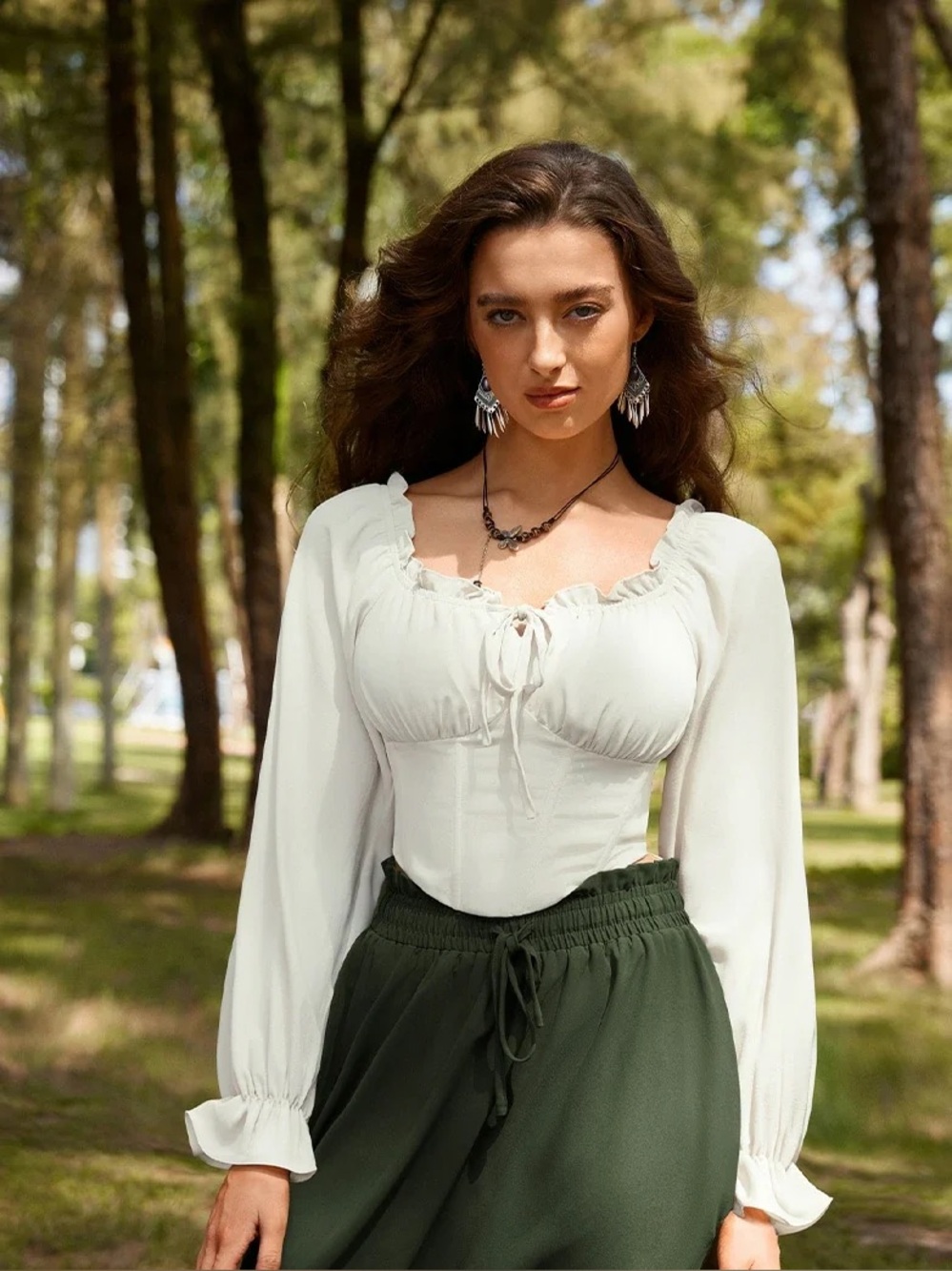 Renaissance Cropped Blouse